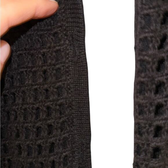 Hampshire Studio SeaLife Colorful Embroidered Black OpenFront Cardigan Womens XL - Picture 9 of 12